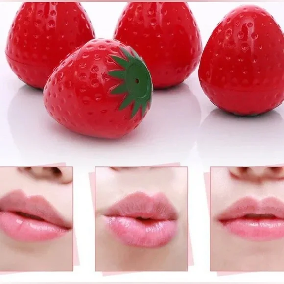 Strawberry Shaped Lip Balm - Picture 2 of 3